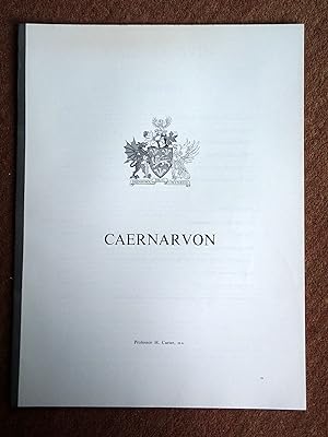 CAERNARVON. Historic Towns, Maps and Plans of Towns and Cities in the British Isles, with Histori...