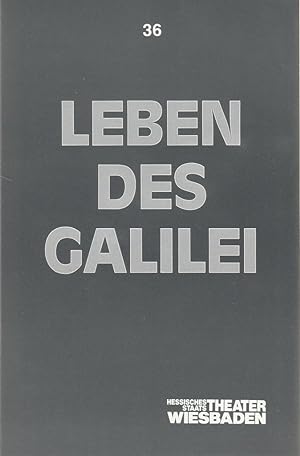 Bild des Verkufers fr Programmheft Bertolt Brecht LEBEN DES GALILEI Premiere 2. April 1988 Spielzeit 1987 / 88 Programmbuch Nr. 36 zum Verkauf von Programmhefte24 Schauspiel und Musiktheater der letzten 150 Jahre
