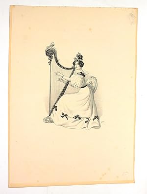 Image du vendeur pour La romance" - Lithographie originale sur Chine - L'Estampe Moderne mis en vente par Librairie Le Feu Follet