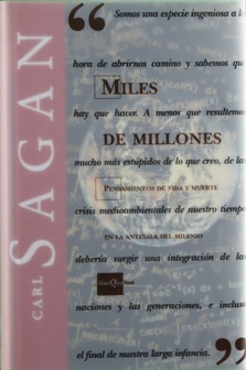 Imagen del vendedor de Miles de millones pensamientos de vida y muerte en la antesala del milenio a la venta por Librera Alonso Quijano