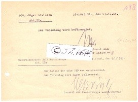 Imagen del vendedor de WALTHER K. NEHRING (1892-1983) dt. General der Panzertruppen (DAK, OB 1. Panzerarmee), Ritterkreuz mit Eichenlaub und Schwertern a la venta por Herbst-Auktionen