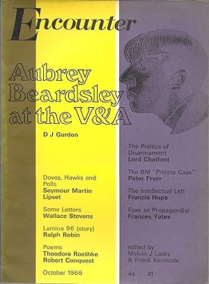 Image du vendeur pour Encounter October 1966: D.J. Gordon: Aubrey Beardsley at the V&A. Etc. mis en vente par Lincbook