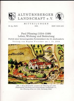 Bild des Verk�ufers f�r Altn�rnberger Landschaft e. V. Mitteilungen 2005, 54. Jahrgang Heft 1 zum Verkauf von Versandantiquariat Karin Dykes