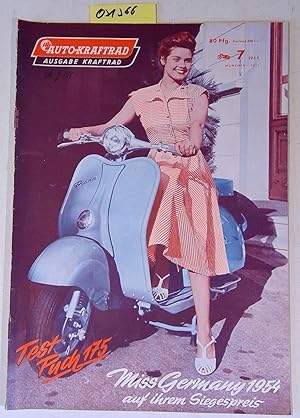 Auto und Kraftrad. Ausgabe Kraftrad Nummer 7/1954 - Vom Reiseroller