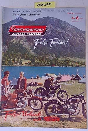 Auto und Kraftrad. Ausgabe Kraftrad Nummer 6/1954 - Reisen mit dem Motorrad