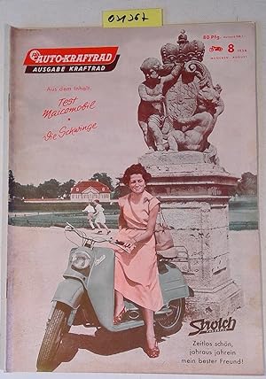 Auto und Kraftrad. Ausgabe Kraftrad Nummer 8/1954 - Test Maicomibil / Die Schwinge / Rennhelme