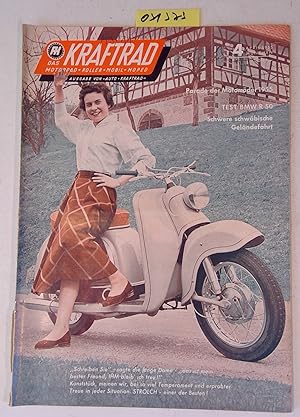 Das Kraftrad, Motorrad + Roller + Mobil + Moped - 4/1955 - Test BMW R 50, Schwere schwäbische Gel...