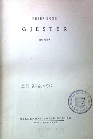 Imagen del vendedor de Gjester; a la venta por books4less (Versandantiquariat Petra Gros GmbH & Co. KG)