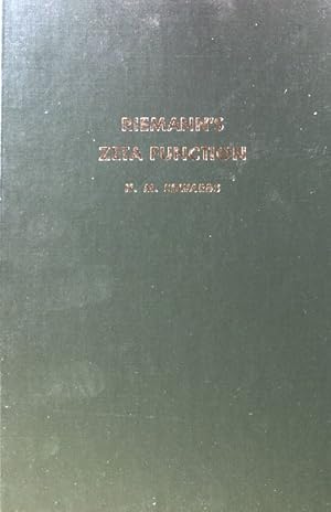 Imagen del vendedor de Riemann's Zeta Function; Pure and Applied Mathematics; A Series of Monographs and Textbooks, 58; a la venta por books4less (Versandantiquariat Petra Gros GmbH & Co. KG)