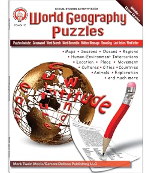 Imagen del vendedor de World Geography Puzzles, Grades 6 - 12 (Paperback or Softback) a la venta por BargainBookStores