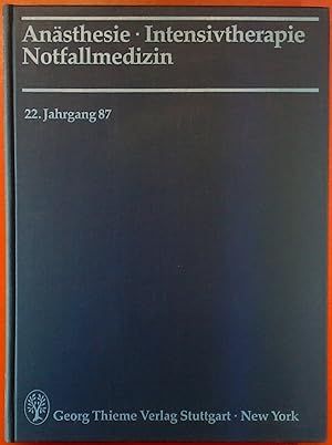 Seller image for Ansthesie - Intensivtherapie - Notfallmedizin / 22. Jahrgang 87 for sale by biblion2