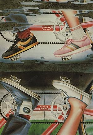 Levi's Bicycle Trainers Advertising Postcard