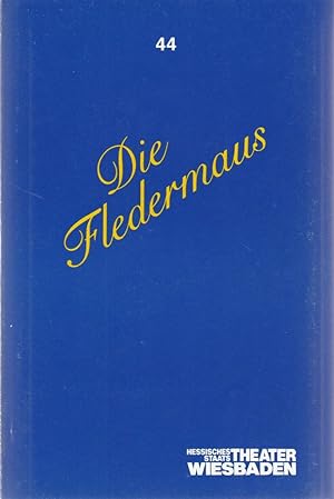 Bild des Verkufers fr Programmheft Johann Strau DIE FLEDERMAUS Premiere 26. November 1988 Spielzeit 1988 / 89 Programmbuch Nr. 44 zum Verkauf von Programmhefte24 Schauspiel und Musiktheater der letzten 150 Jahre