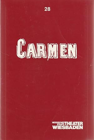 Bild des Verkufers fr Programmheft Georges Bizet CARMEN Premiere 14. November 1987 Spielzeit 1987 / 88 Programmbuch Nr. 28 zum Verkauf von Programmhefte24 Schauspiel und Musiktheater der letzten 150 Jahre