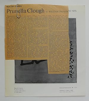 Bild des Verkufers fr Prunella Clough. Drawings 1950-1975. New Art Centre. London 10 March-5 April 1975. zum Verkauf von Roe and Moore