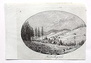Friedrichsgrund. Originalradierung aus Der Breslauische Erzähler 1805.