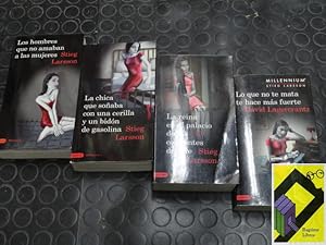 Bild des Verkufers fr Triloga Millennium + Lo que no te mata te hace ms fuerte (4 vols). Saga completa (Trad:Martin Lexell/Juan Ortega Romn zum Verkauf von Ragtime Libros