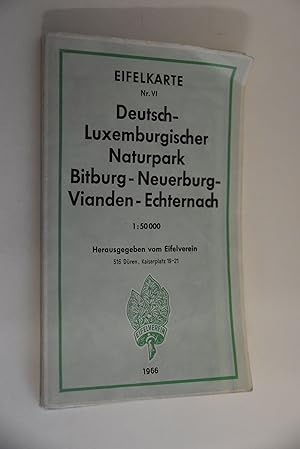 Eifelkarte Nr. VI: Deutsch-Luxemburgischer Naturpark Bitburg - Neuerburg- Vianden - Echternach
