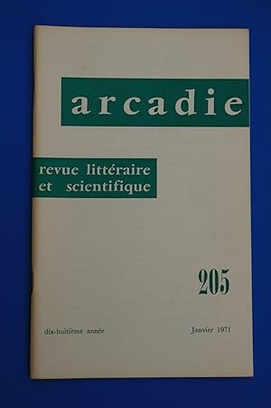 Arcadie - janvier 1971 - Numéro 205