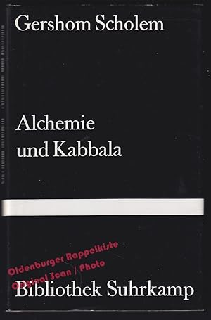 Bild des Verkäufers für Alchemie und Kabbala - Scholem, Gershom zum Verkauf von Oldenburger Rappelkiste