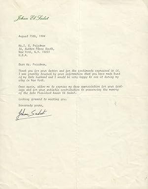 Signed Letter - 08/15/1984