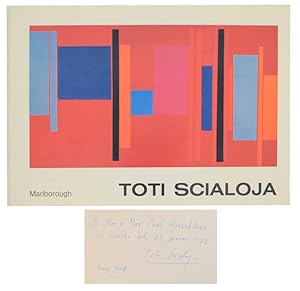 Toti Scialoja: New Works (Signed First Edition)
