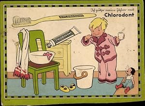 Ansichtskarte / Postkarte Reklame, Chlorodont Zahnpasta