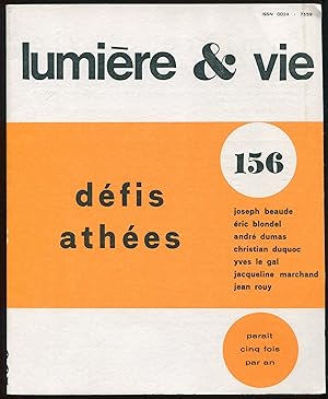 Image du vendeur pour Lumire & vie n156 - Dfis athes mis en vente par LibrairieLaLettre2