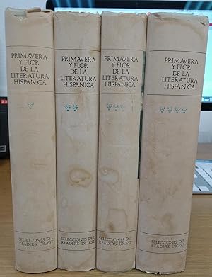 Bild des Verkufers fr Primavera y flor de la literatura hispnica. Tomos I, II, III y IV . zum Verkauf von Librera Astarloa