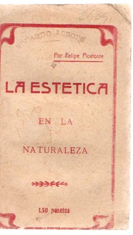 Imagen del vendedor de La esttica en la naturaleza . a la venta por Librera Astarloa