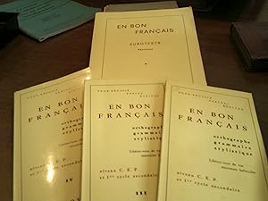 EN BON FRANCAIS - EUROTESTS Réponses + Livrets (leçons) II - III - IV