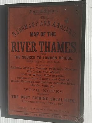 Seller image for The Oarsman's and Angler's Map of the River Thames, the Source to London Bridge for sale by Beach Hut Books