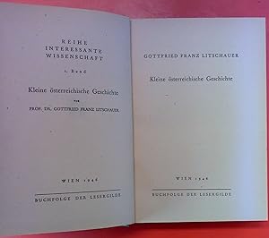 Seller image for Kleine sterreichische Geschichte. Reihe interessante Wissenschaft I. BAND. for sale by biblion2