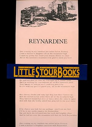 Seller image for Rug Broadsheet Number 12 | Long Sheet | Broadside Ballad | Minstrel Song Sheet | Reynardine for sale by Little Stour Books PBFA Member