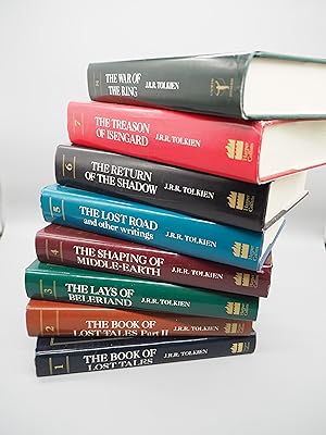 Seller image for The History of Middle Earth. Volumes 1-8. The Book of Lost Tales I & II, The Lays of Beleriand, The Shaping of Middle Earth, The Lost Road, The Return of the Shadow, The Treason of Isengard, The War of the Ring. for sale by ROBIN SUMMERS BOOKS LTD