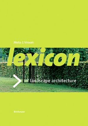 Imagen del vendedor de Lexicon of Landscape Architecture a la venta por AHA-BUCH GmbH