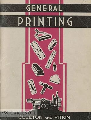 Immagine del venditore per GENERAL PRINTING venduto da Oak Knoll Books, ABAA, ILAB