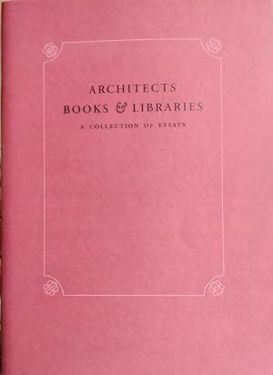 Bild des Verkufers fr Architects Books & Libraries zum Verkauf von Structure, Verses, Agency  Books