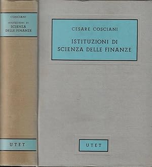 Imagen del vendedor de Istituzioni di scienza delle finanze a la venta por Biblioteca di Babele