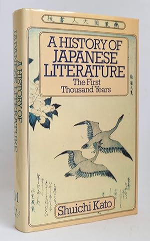 A History of Japanese Literature The First Thousand Years