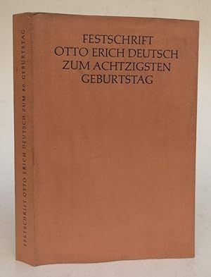 Image du vendeur pour Festschrift Otto Erich Deutsch zum 80. Geburtstag am 5. September 1963. Mit Abb. u. Notenbeispielen mis en vente par Der Buchfreund
