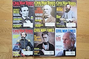 CIVIL WAR TIMES ILLUSTRATED MAGAZINE (6 ISSUES, YEAR 2002) February, March, June, August, October...