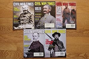 CIVIL WAR TIMES ILLUSTRATED MAGAZINE (5 ISSUES, YEAR 2003) February,april, June, August, October,...