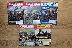 CIVIL WAR TIMES ILLUSTRATED MAGAZINE (5 ISSUES, YEAR 1993) January/february, March/april, May/jun...