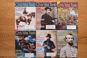 CIVIL WAR TIMES ILLUSTRATED MAGAZINE (6 ISSUES, YEAR 1999) February, March, May, June, October, D...