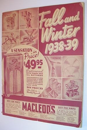 Image du vendeur pour Macleod's Fall and Winter 1938-39 Catalogue mis en vente par RareNonFiction, IOBA