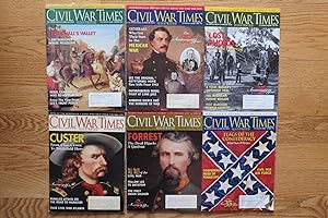 CIVIL WAR TIMES ILLUSTRATED MAGAZINE (6 ISSUES, YEAR 1996) February, April, May, June, August, Oc...