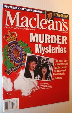 Seller image for Maclean's Magazine, March 31, 1997 - RCMP Drug Bust Gone Wrong for sale by RareNonFiction, IOBA