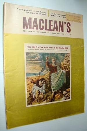 Immagine del venditore per Maclean's - Canada's National Magazine, December 22, 1956 - Brooks, Alberta - The West's Happiest Hunting Ground venduto da RareNonFiction, IOBA