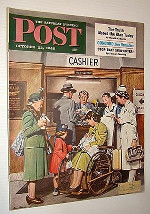 Seller image for The Saturday Evening Post, October 22, 1949 - The Truth About the Ku Klux Klan (KKK) Today / Mr. Technicolor / Concord, New Hampshire for sale by RareNonFiction, IOBA